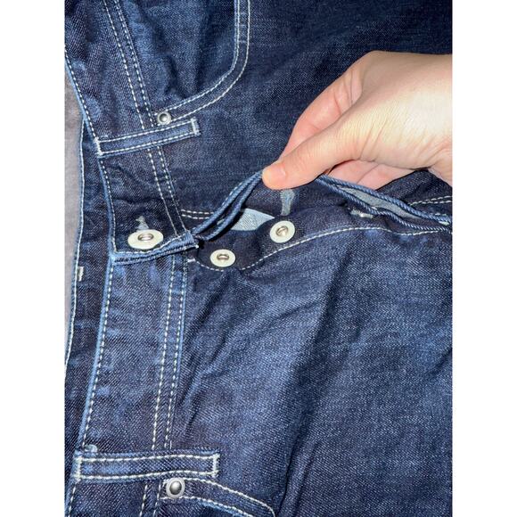 G-Star‎ Originals Raw Denim BB Wide Pants Unisex Dark Wash Size 34W x 34L Y2K - Picture 5 of 13